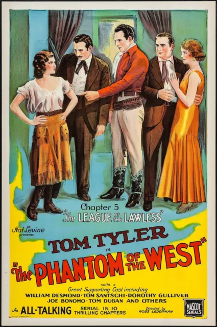 Poster The Phantom of the West Chapter 5 League of the Lawless 1931 27"x41" NM