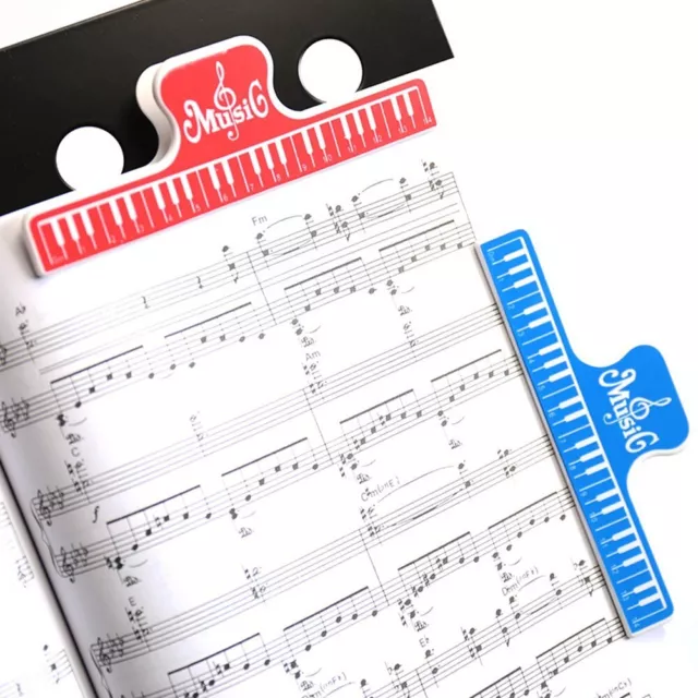 Tout Neuf Musical Instruments & Gear Piano Feuille Pinces Note Plastique Noir