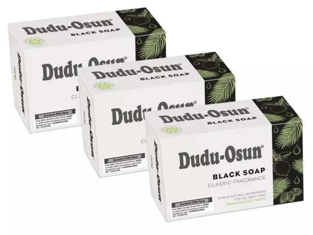 Dudu-Osun 3 x 150 g Schwarze Seife Classic fragrance Black Soap