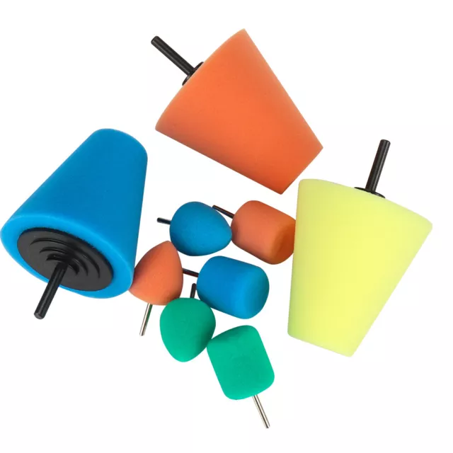 Burnishing Sponge Polishing  Foam Cone For Car Wheel Hub Cleaner Set Metal Care