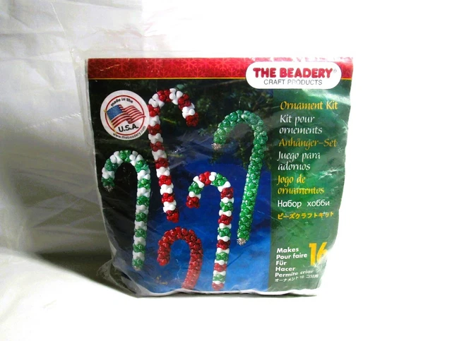 Kit de adorno navideño The Beadey bastones de caramelo - hace 16 adornos navideños
