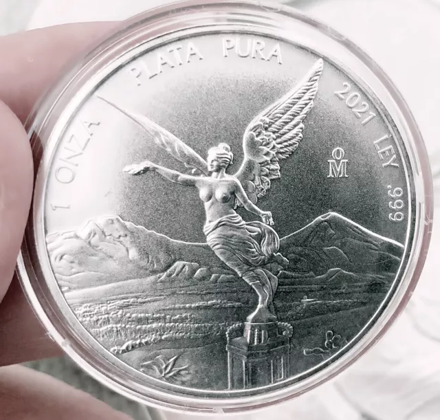 2021 Mexico Silver Libertad 1 Oz. UNC/BU (Coin In Capsule)