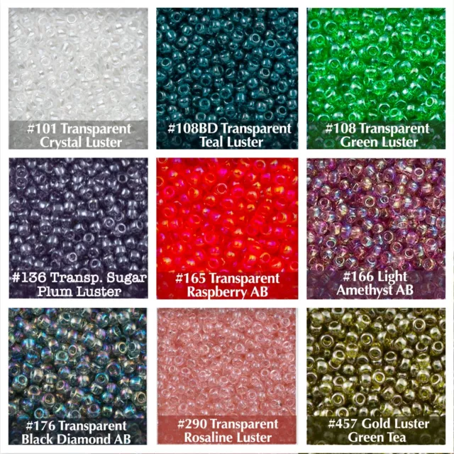 TOHO 11/0 Round Japanese Glass Seed Beads, 10g - Choose Color/s 3