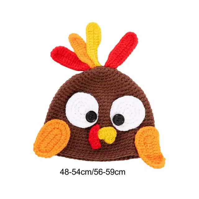 FUNNY TURKEY HAT Winter Warm Beanie for Carnival Role Play Thanksgiving ...