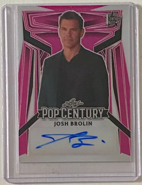 2023 Leaf Pop Century Signatures Pink Mojo Josh Brolin 2/7 - Auto