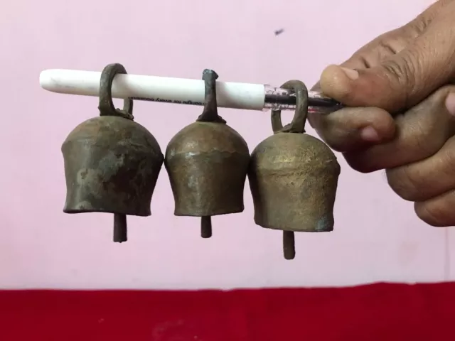 Baby-Elefant-Glocke aus Eisen, antik, alt, Vintage, traditionelles...