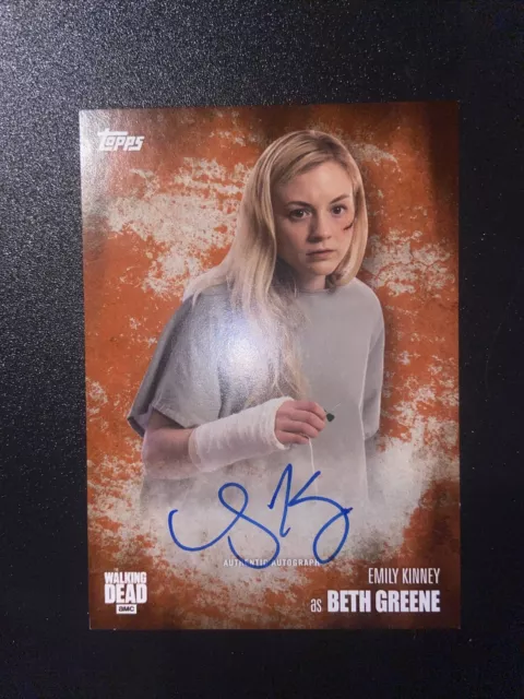 The Walking Dead Trading Card Season 5 : Beth Greene 11/99 Autograph 2