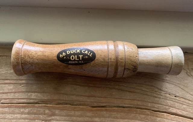 P.S. OLT Authentic Vintage No. 66 Brown Wooden Duck Call P.S. OLT Authentic Vintage No. 66 Brown Wooden Duck Call