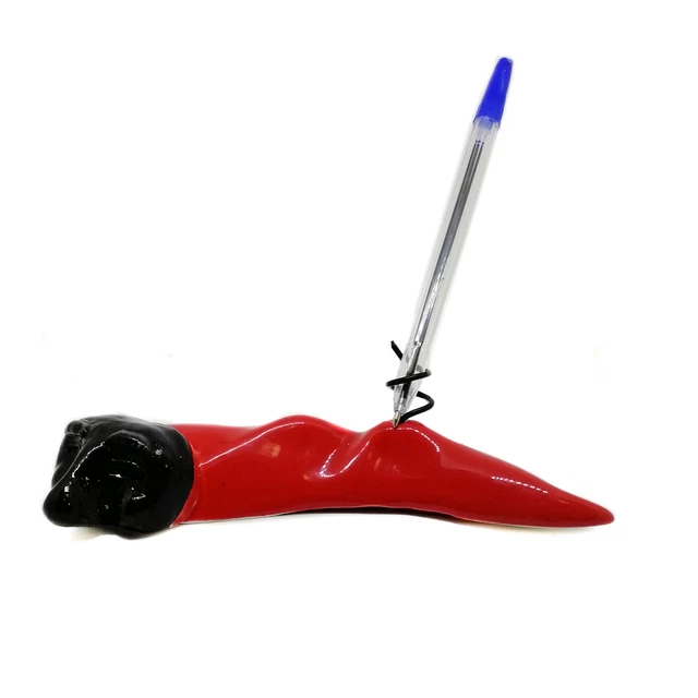 Corno CORNETTO rosso con corona ARGENTO da 10 cm BOMBONIERA LAUREA