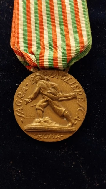 Medaglia bersaglieri Porta Pia 1932, con il suo nastrino originale, bella patina