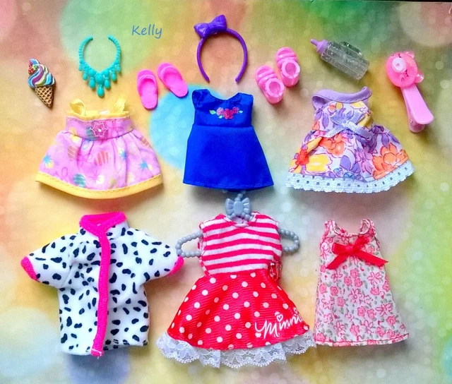 BARBIE KELLY CHELSEA doll clothes, accessories plus shoes B2🧡🧡🧡 35.19