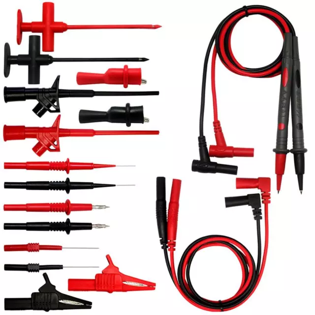 AideTek Automotive 9 en 1 kit pistes de test silicone clips crocodile 32A TLP20169