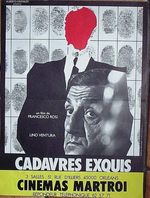 Affiche CADAVRES EXQUIS (L. Ventura / F. Rosi) 53x39 cm