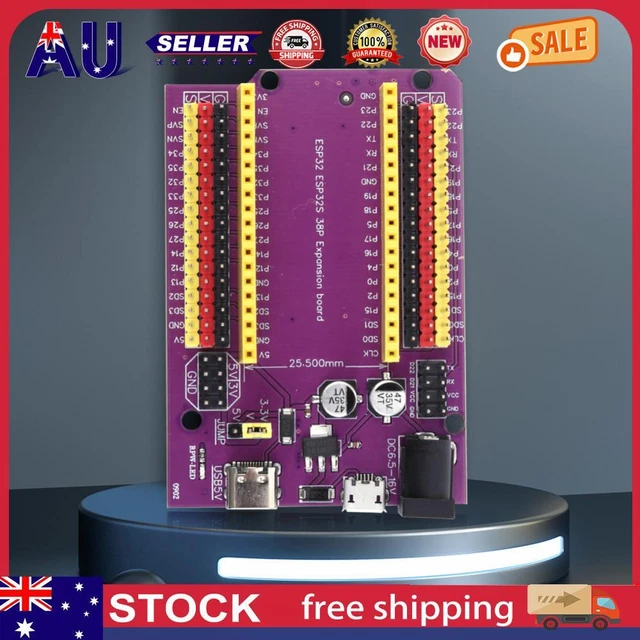 ESP32 Module USB 38Pin TYPE-C/MICRO NodeMCU-32S Lua GPIO Expansion Board AU