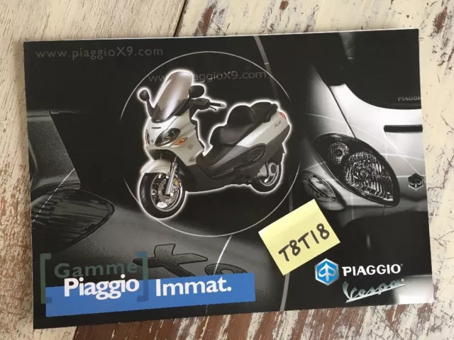 Piaggio Vespa X9 ET4 PX 125 200 ZIP Typhoon Diesis Liberty prospectus brochure