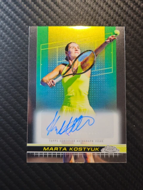 TOPPS CHROME TENNIS 2025 Marta Kostyuk CA-MKK Sport Trading Card