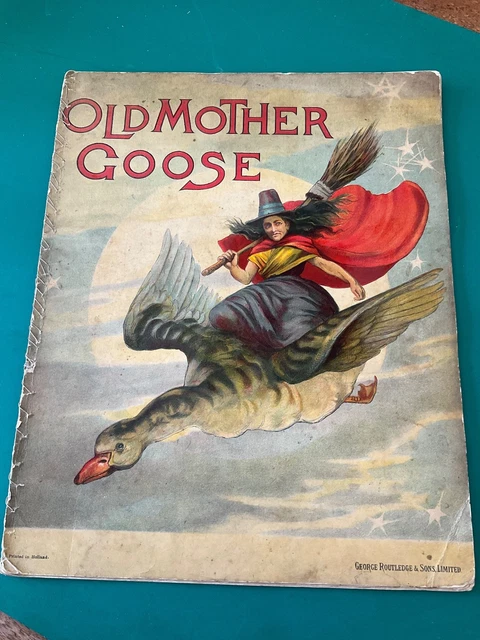 Old Rutter Book RARE ANTIQUE VINTAGE, OLD MOTHER GOOSE,Book,George Routledgr, Printed ...