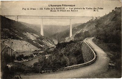 CPA puy de dome-sioule valley-general view of the viaduct of bland (222072)