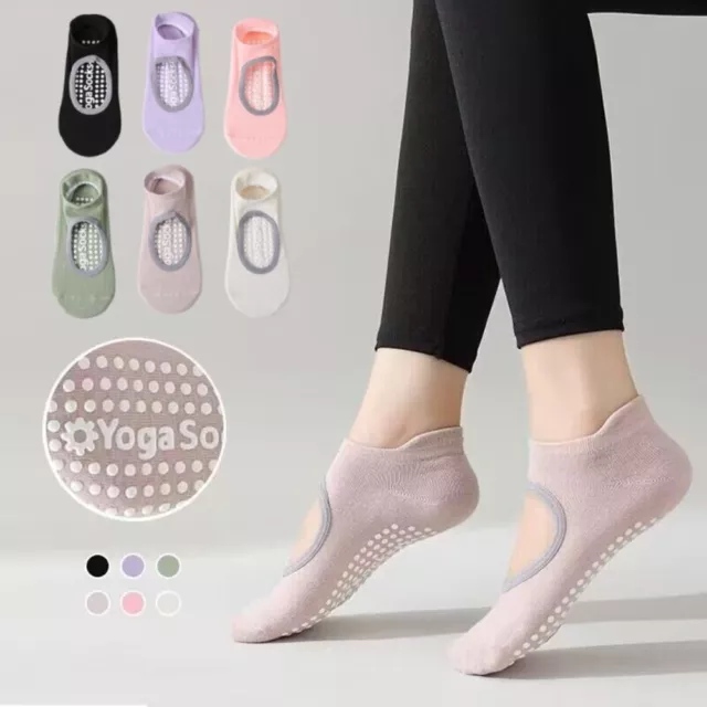 Silicone Non Slip Yoga Socks Breathable Pilates Socks Sports Socks  Women