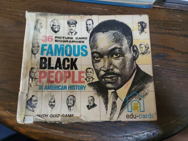 Vintage 70'S Edu-cards Famous Black People In American History