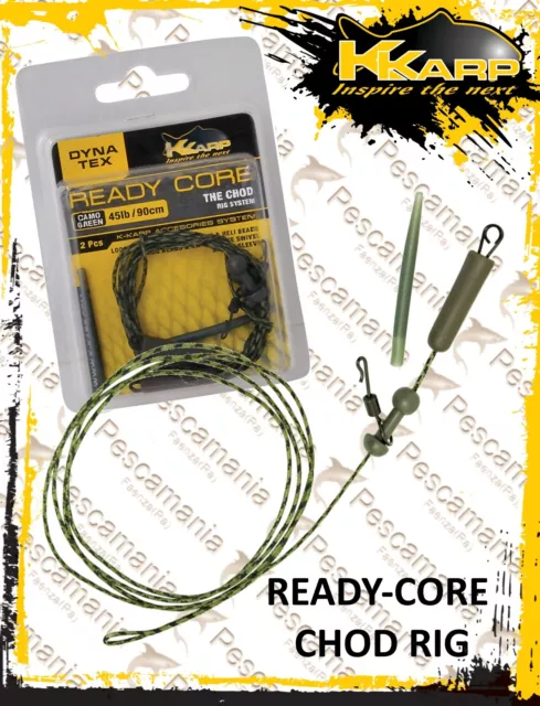 Leadcore K-Karp READY-CORE CHOD RIG finali carpfishing 90 cm 45 LBS