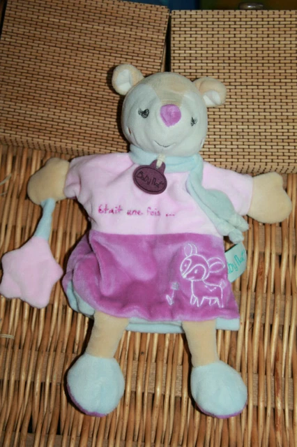 Doudou Babynat Biche Faon Il Etait Une Fois Marionnette Violet Rose Com Neuf