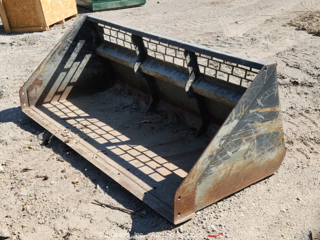 Universal Skid Steer Loader 82" Snow Removal Bucket Attachment bidadoo
