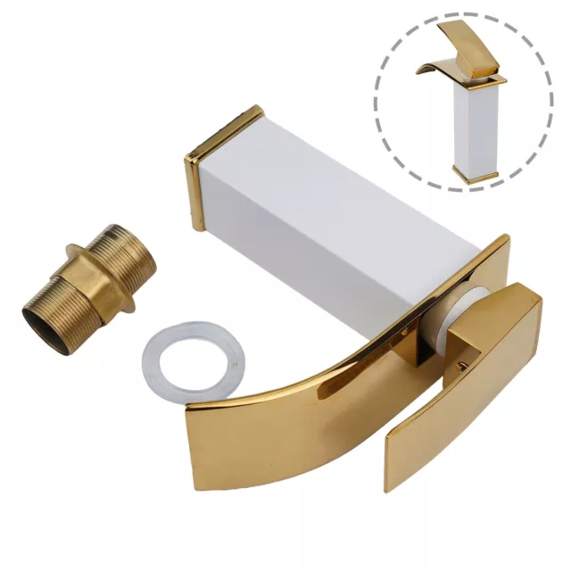 High Quality Copper Gold Bathroom Counter Basin Faucet with Antirust Surface