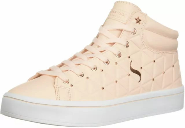 SKECHERS STREET HI Lite On Point Rhinestone Vamp Lace Up Court Trainer Uk 5 36.00 PicClick UK