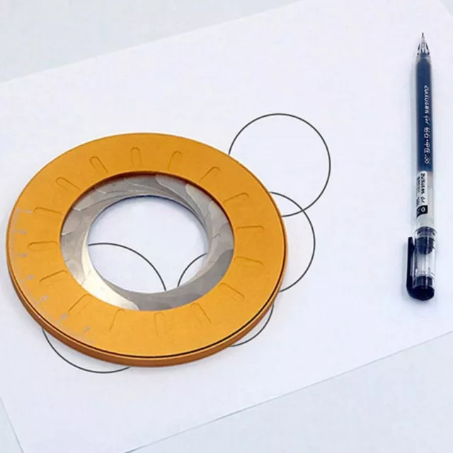 Stainless Steel Round Ruler Round Compass Stretch Ruler  Woodworking Tool