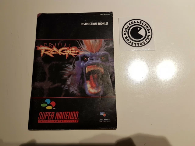 Primal Rage - Super Nintendo Snes - Notice EUR