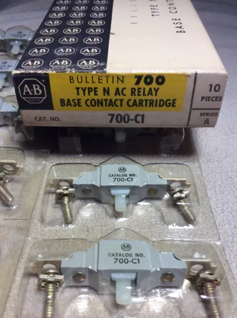 Allen-Bradley 700-C1 Series A Relay Base Contact Cartridge Box of 10