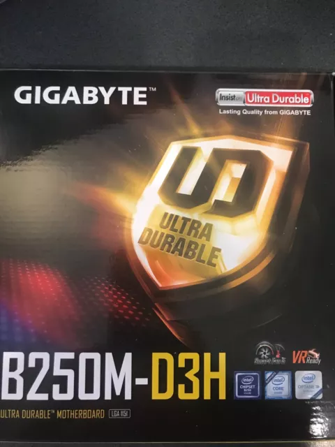 GIGABYTE B250M D3H MOTHER board with I7 6700K CPU 285.00