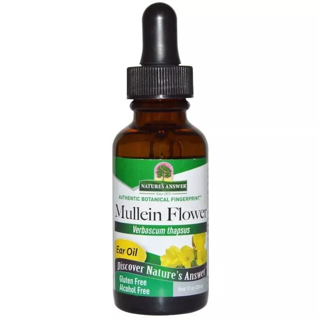 Nature's Answer Mullein Leaf, Fluid Extract, Alcohol-Free 1800 mg 1 fl oz 30ml