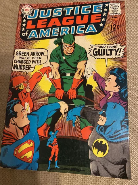 Justice League Of America #69 Wonder Woman Resigns! DC Comics 1969