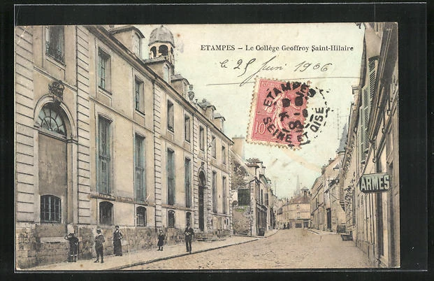 CPA Étampes, Le Collége Geoffrey Saint-Hilaire 1906
