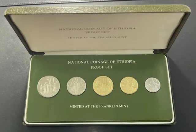 Ethiopia 1977 Proof Coin Set