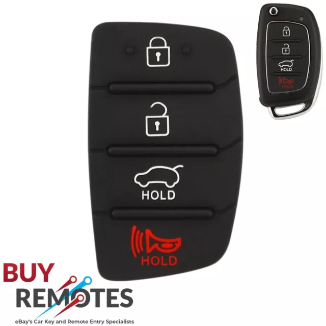 Hyundai Car Key Rubber Button Pad For Elantra, Santa Fe, Tucson, i20, ix35, ix40