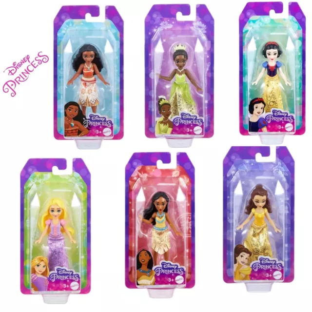 DISNEY PRINCESS FROZEN PICCOLE BAMBOLE 9cm ANNA ELSA HLW97 RAPUNZEL HLW69 FIGURA GIOCATTOLO