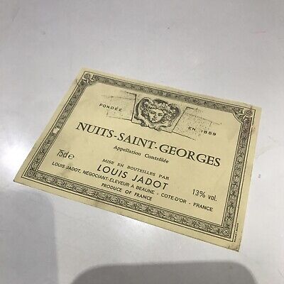 Nuits Saint-Georges Vintage Wine Label Collectable Excellent Condition 2