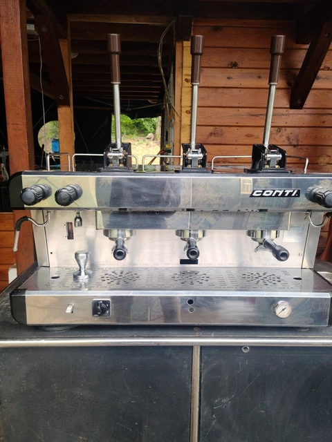 Conti Commercial Espresso Machine  3  Group Lever