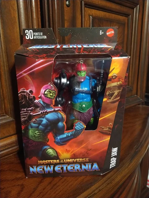 Masters Of The Universe - Trap Jaw New Eternia, Action Figure Deluxe 17,8 Cm, 30 Punti Articolazione, Accessori Sostituibili, Giocattolo Collezionabile 6+ Anni