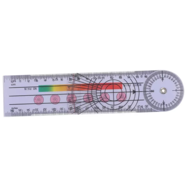 Regla angular goniómetro regla médica goniómetro transportador medición corporal