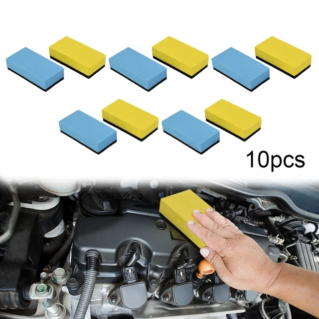 Set Spugne Rivestimento Ceramico Auto Avanzate 10pz Applicatori Cera per Lucentezza Duratura