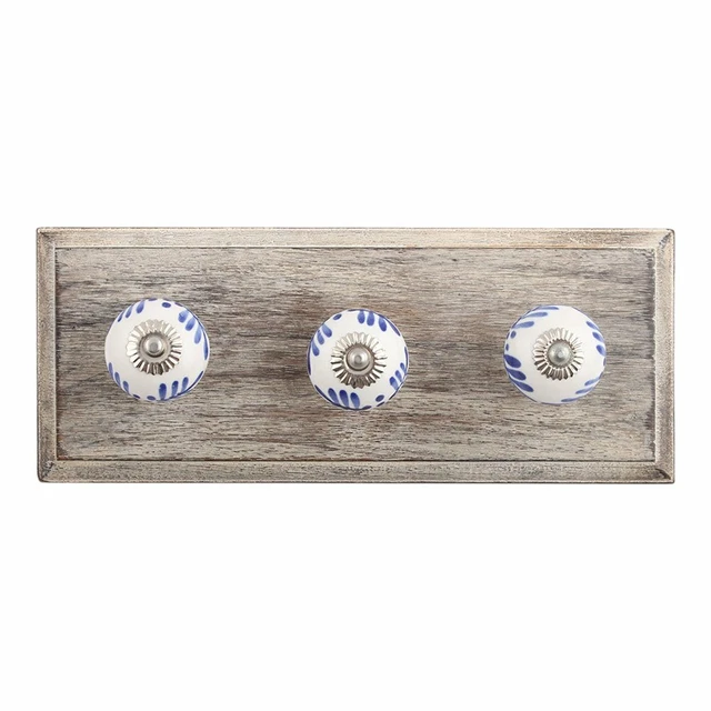 Antique Look Wood Key Hooks Wall Hangers Holders Hanging Coat Towel Clothes