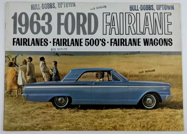 1963 Ford Fairlane Sedans Wagons Hull Dobbs Uptown Knoxville TN Dealer Catalog