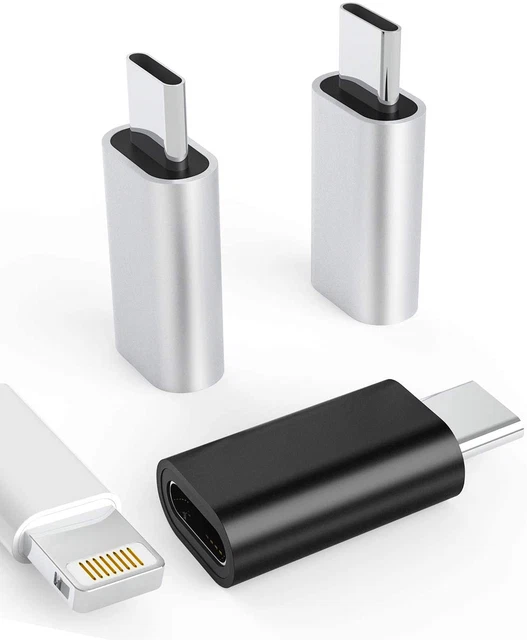 3Pack Lightning Female to USB-C Male Adapter,Type Charging for Galaxy S20 Ultra