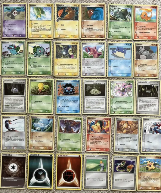 💫 Pokémon - Beau lot de 30 cartes Bloc Ex - Légendes / Delta / Forces Cachées
