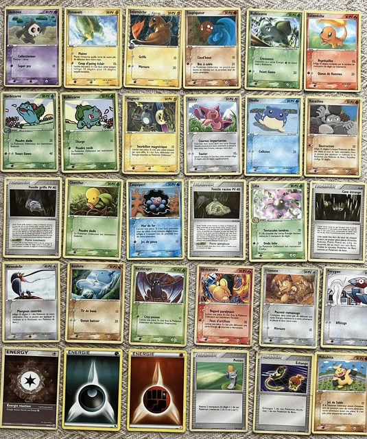 💫 Pokémon - Beau lot de 30 cartes Bloc Ex - Légendes / Delta / Forces Cachées