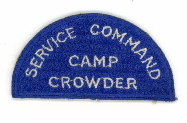 WW2 WWII US Army Service Command Camp Crowder patch SSI £450.62 ...